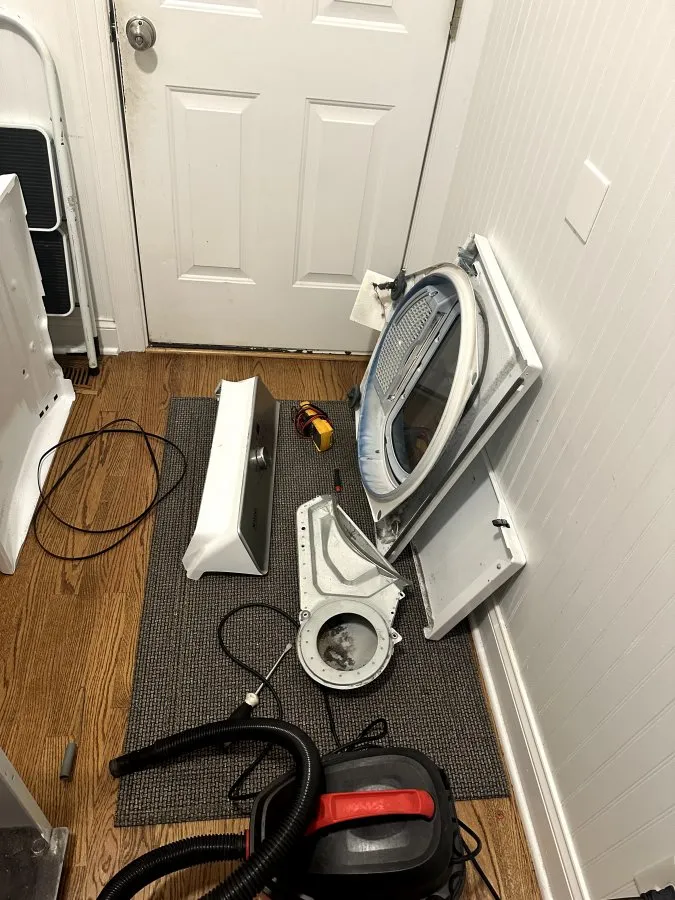 Maytag Dryer Not Heating & Door Issue — Full Repair and Maintenance in Raleigh — photo 3