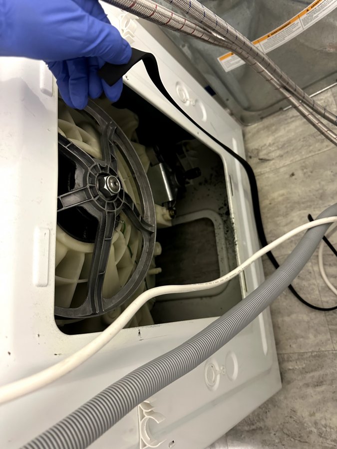 LG Washer Not Spinning — Drive Belt Replacement in Raleigh