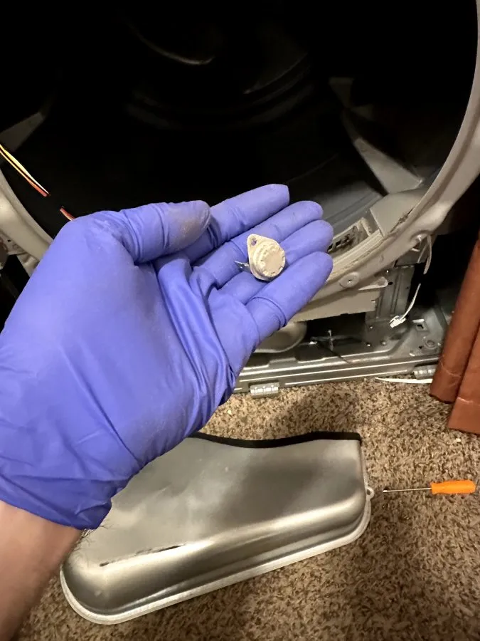 Samsung Dryer Not Heating — Thermal Fuse & Thermostat Replacement with Maintenance in Raleigh — photo 3