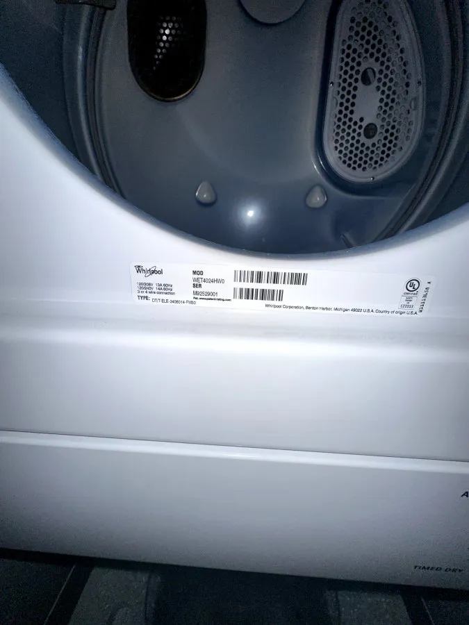 Whirlpool Washer Combo WET4024HW0 — Drain Pump Replacement in Raleigh — photo 3