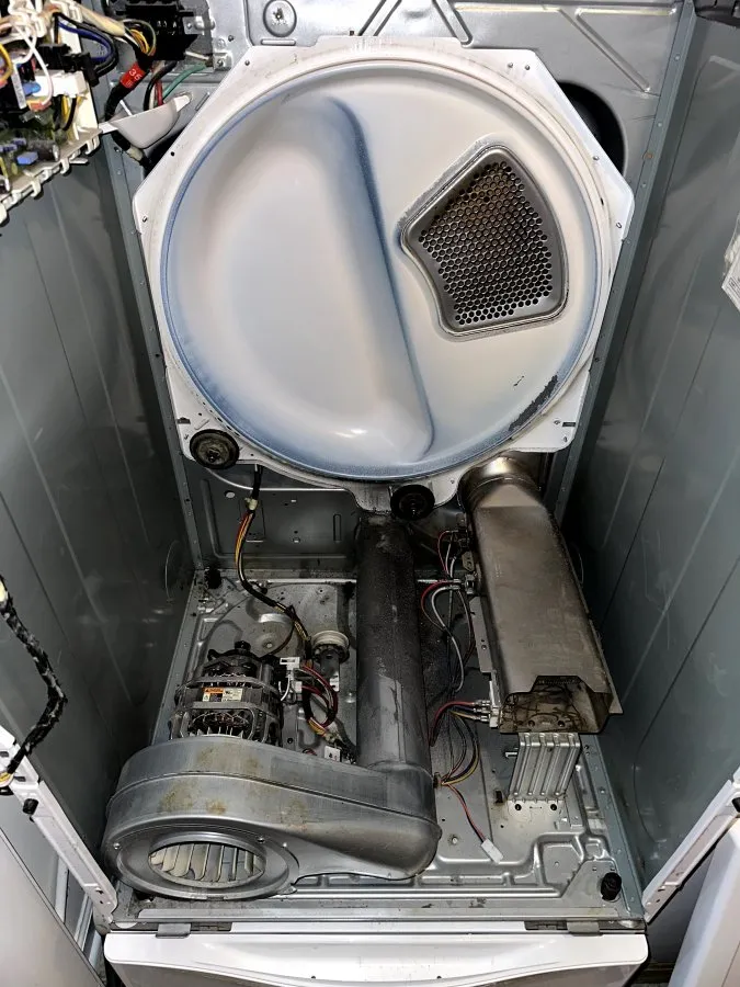 LG Dryer Making Noise — Drum Roller Replacement in Raleigh — photo 3