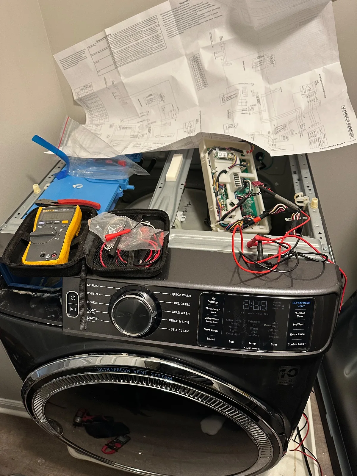GE Washer Not Draining. Drain Pump Replacement in Raleigh