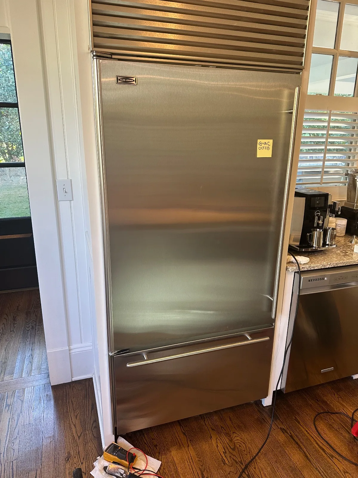Sub-Zero Refrigerator Leaking Water. Valve Repair in Raleigh — photo 4