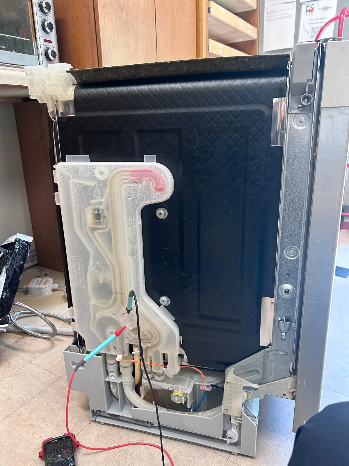Bosch Dishwasher Stops Mid Cycle. Flow Meter Sensor Replacement in Raleigh — photo 2
