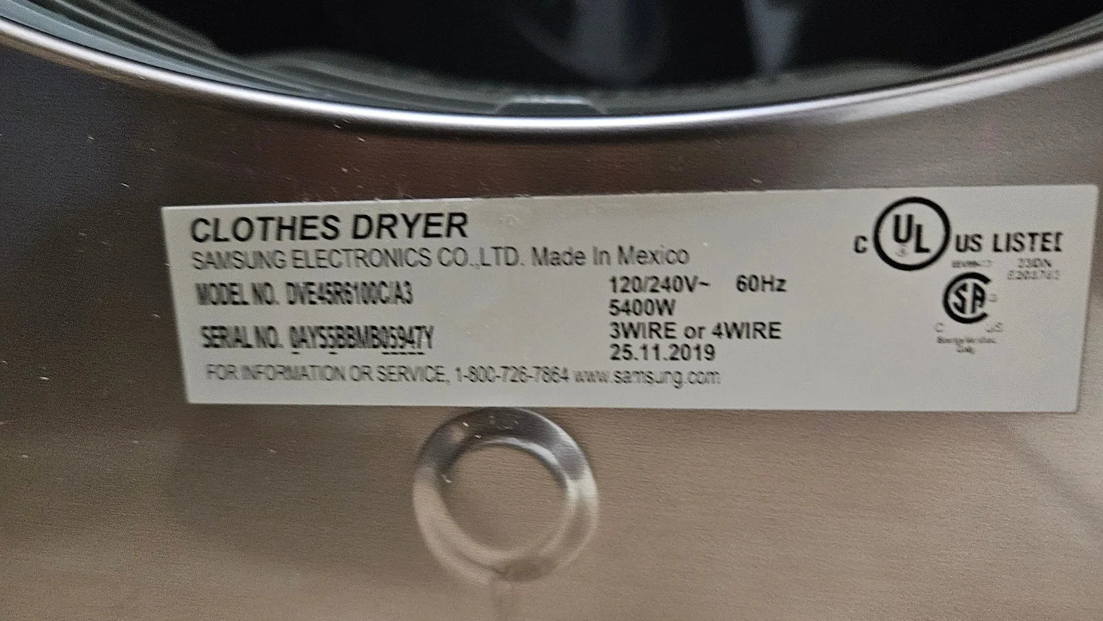 Samsung Dryer Not Heating. Diagnosis in Raleigh — photo 3